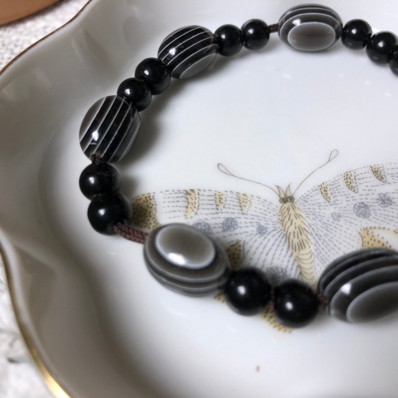 Glass bead art bead‎ adjustable bracelet - Picture 4 of 5